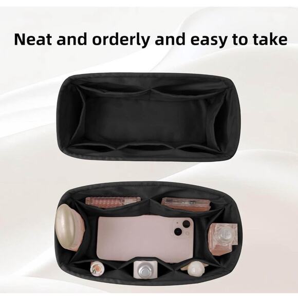 New: DGAZ Purse Organizer Insert Silk Bag Organizer, Luxury Tote shaped-Lindy 26 - Picture 4 of 9